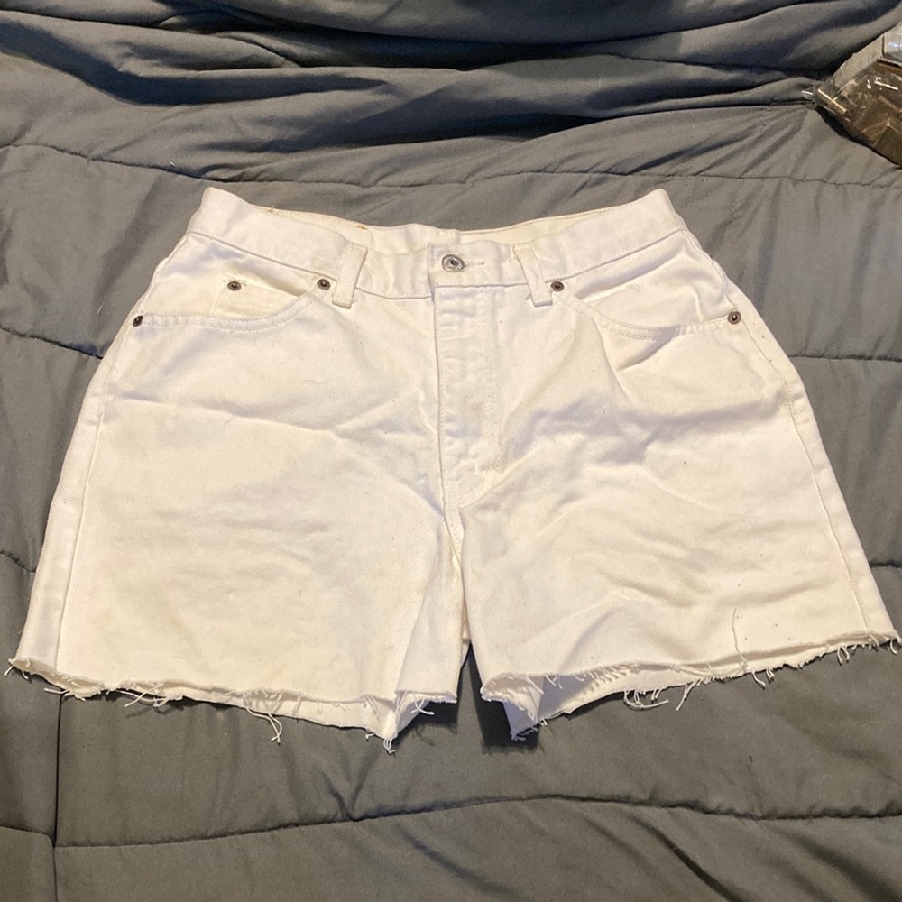 Calvin Klein White Jean Shorts